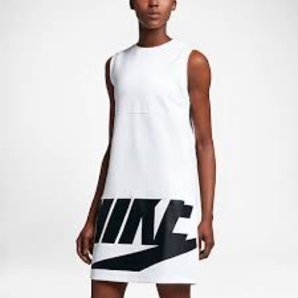 Nike Black White Irreverent Sleeveless Dress